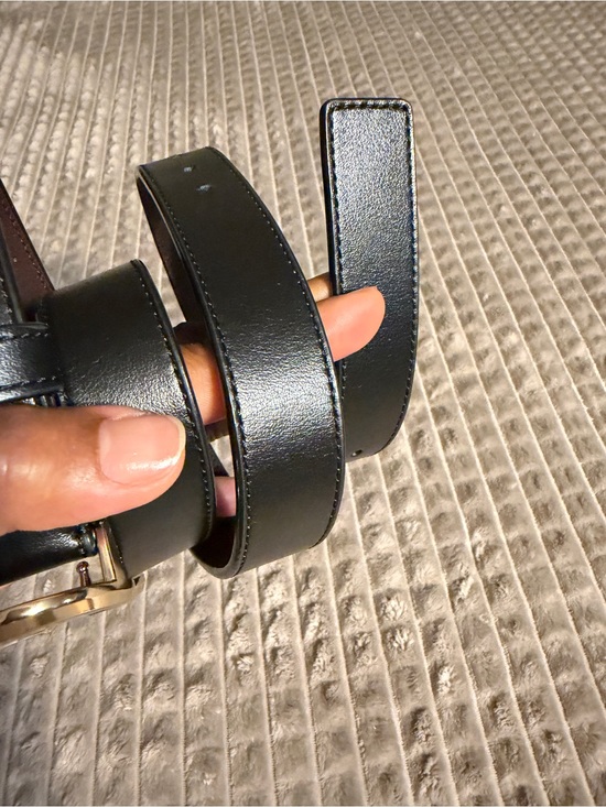 Coach Outlet C1725 Gold-Tone Signature Buckle Belt, 25 Mm in Black. main image 10